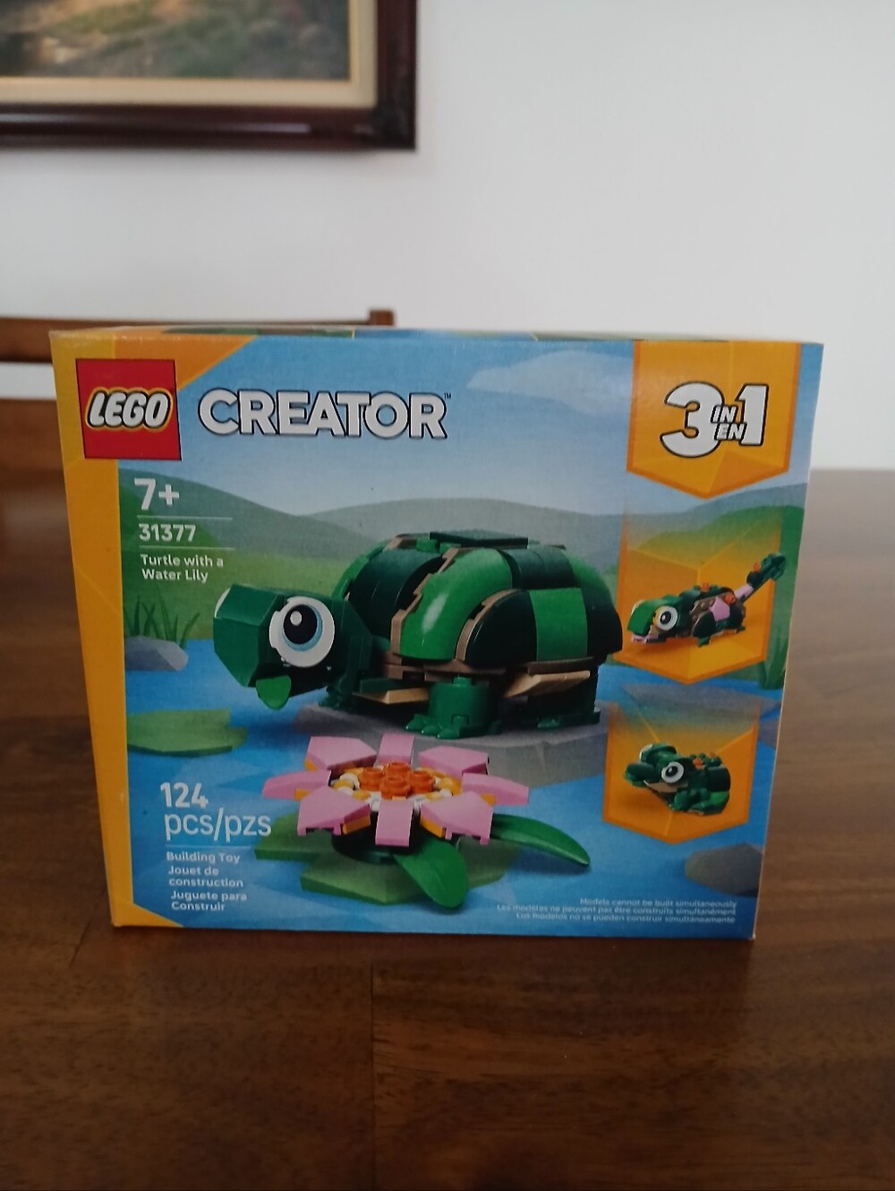 LEGO 3 In 1 Can Make Turtle, Chameleon Or Frog. Ages 7+ 124 Pcs NWT